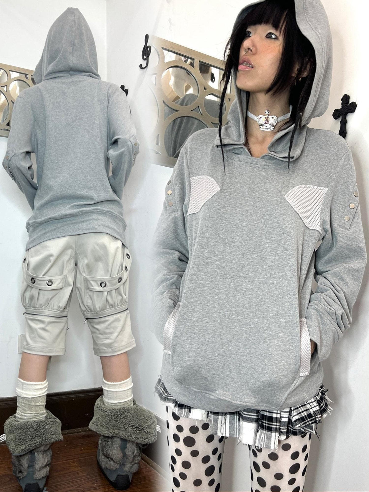 Warm Cotton Fleece Lined Pullover Kangaroo Pocket Straight Fit Unisex Hoodie