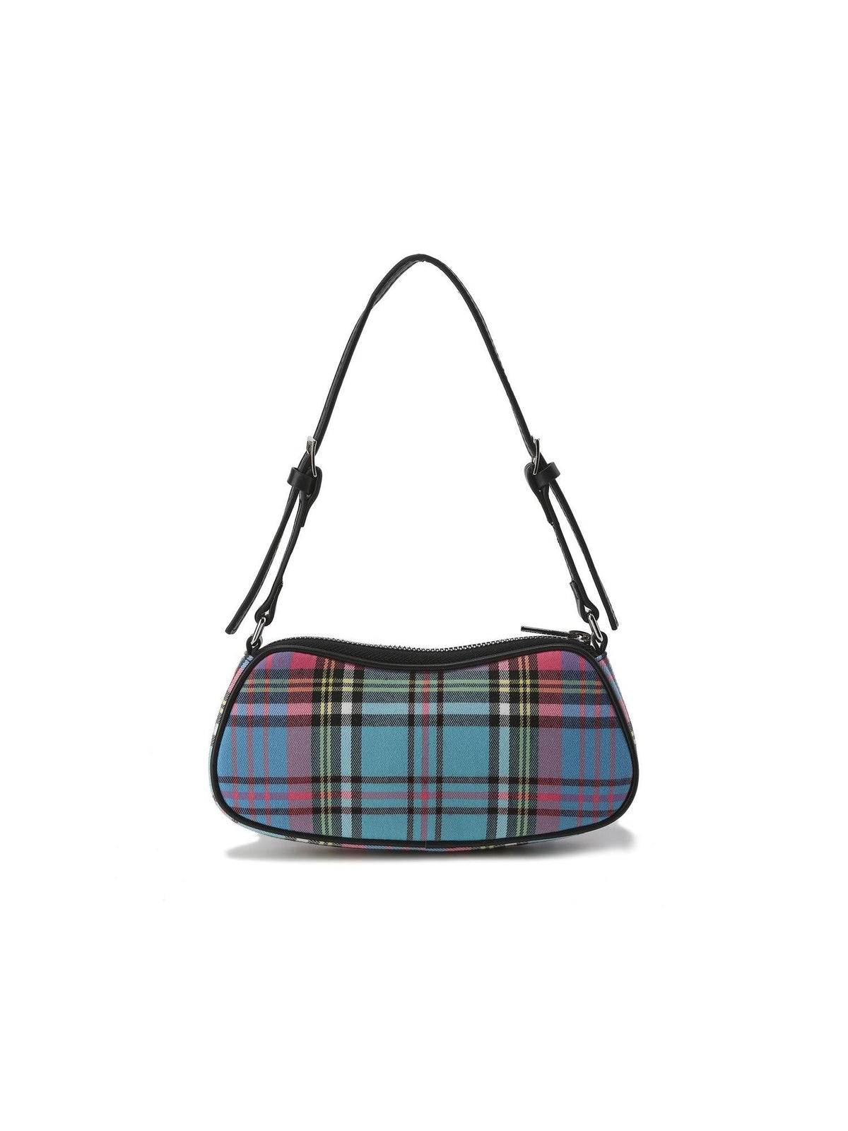 Two Tone Punk Checkered Shoulder Bag