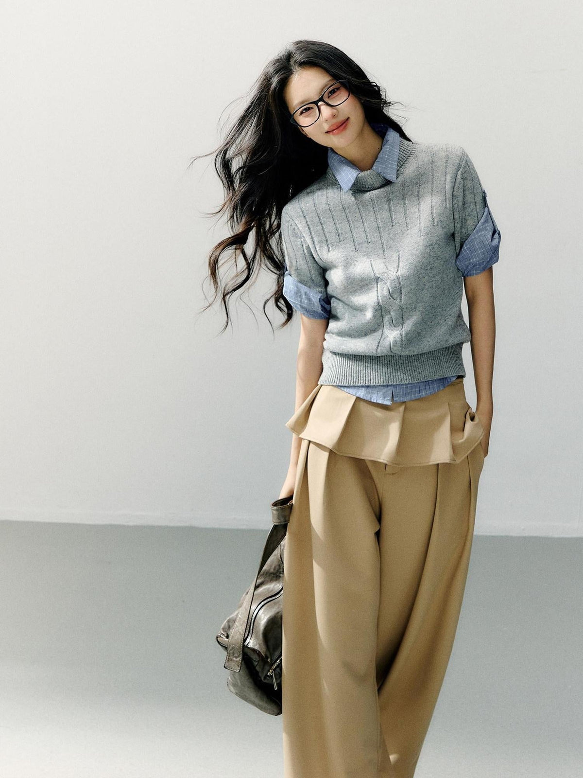Cozy Versatile Relaxed Fit Commuter Office Knit Pullover For Women Sweaters
