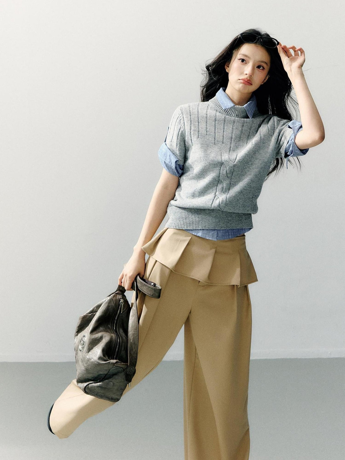 Cozy Versatile Relaxed Fit Commuter Office Knit Pullover For Women Sweaters