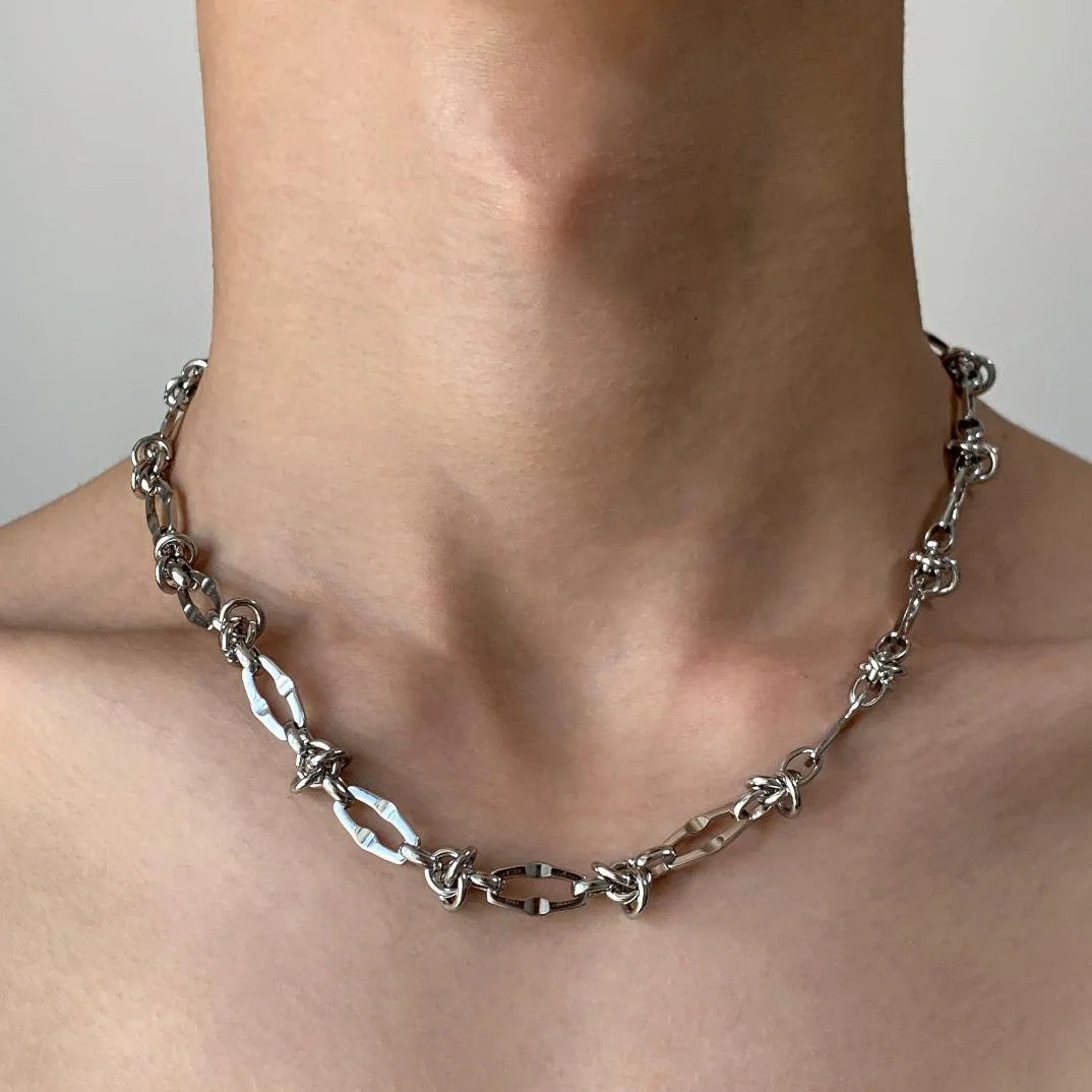 Adjustable Titanium Steel Collar Necklace