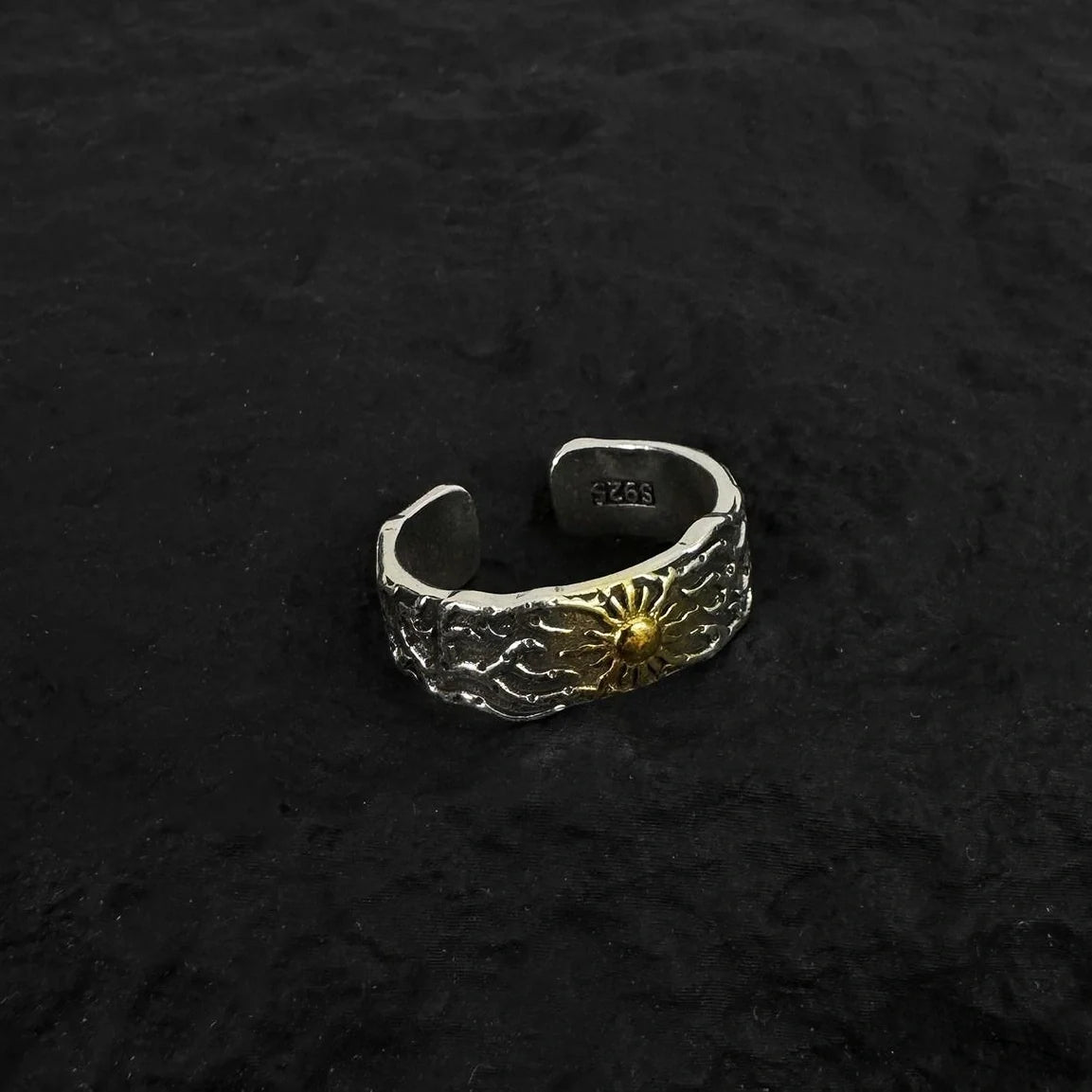 Antique Sun Adjustable Ring