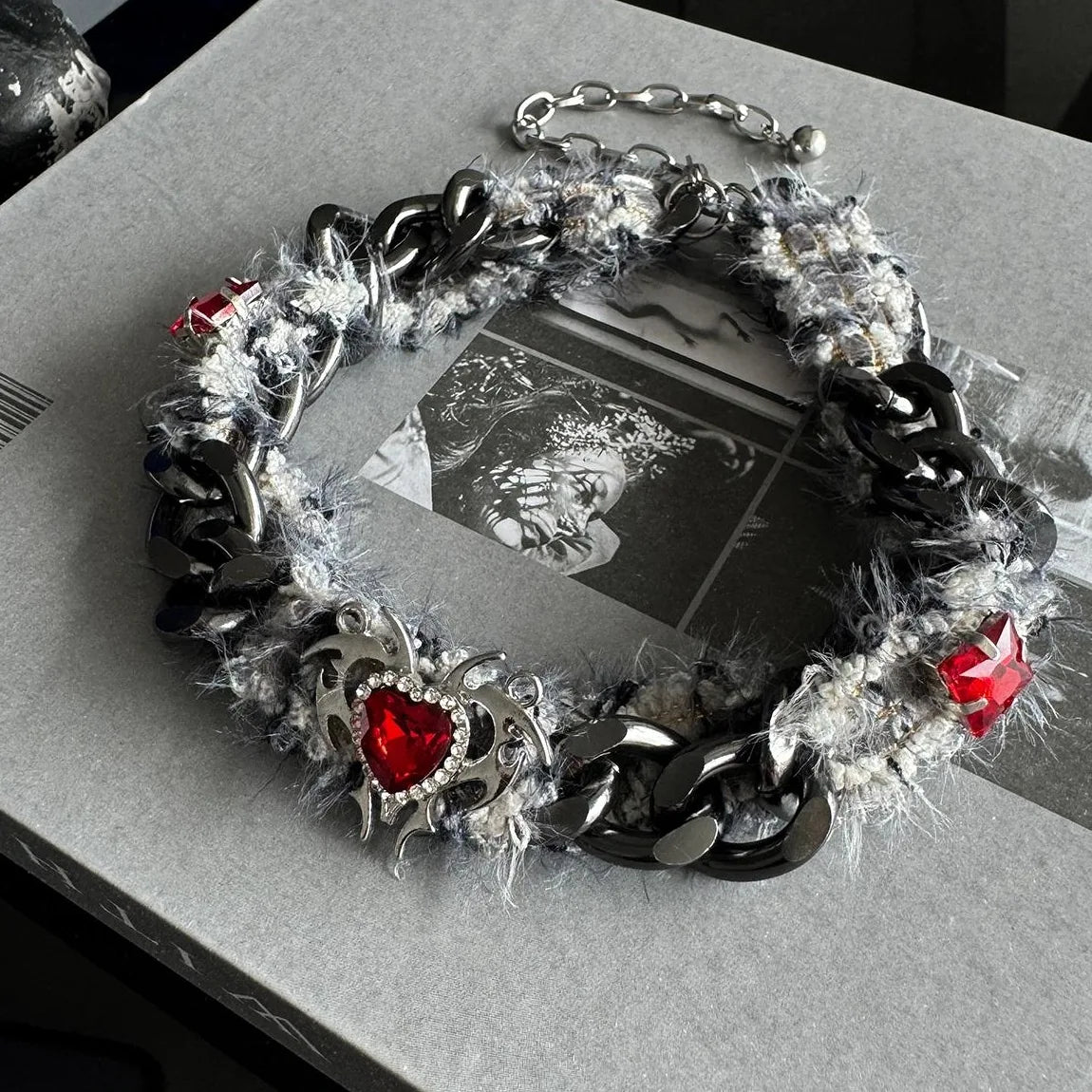 Gothic Lace Punk Choker Necklace