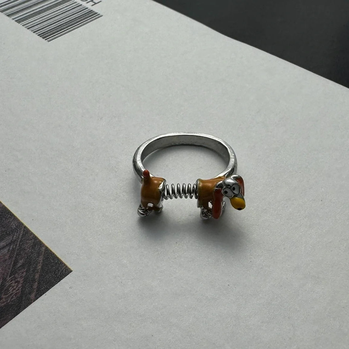Spring Puppy Adjustable Ring