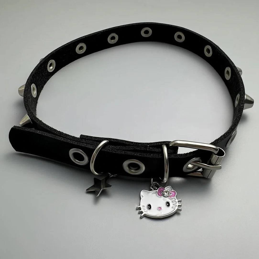 Y2K Star Charm Choker Necklace