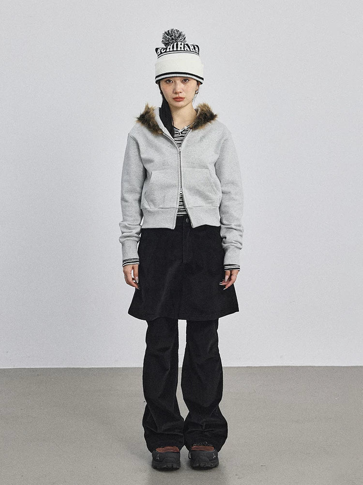 Cozy Fluffy Cropped Sweatshirt