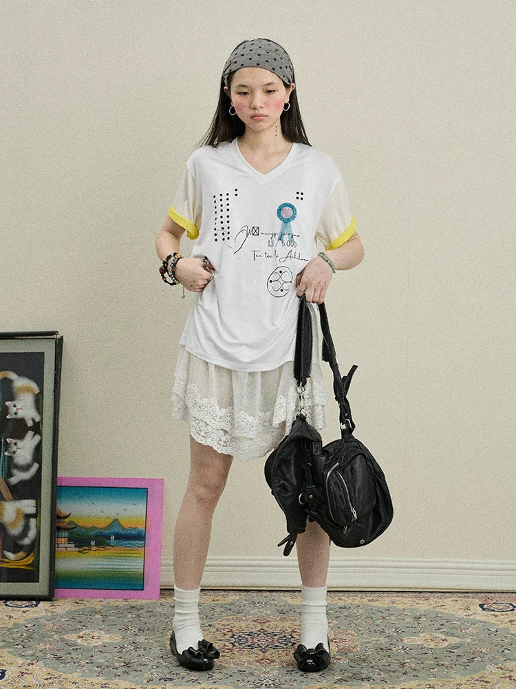 Rock Malt Star V-neck Tee