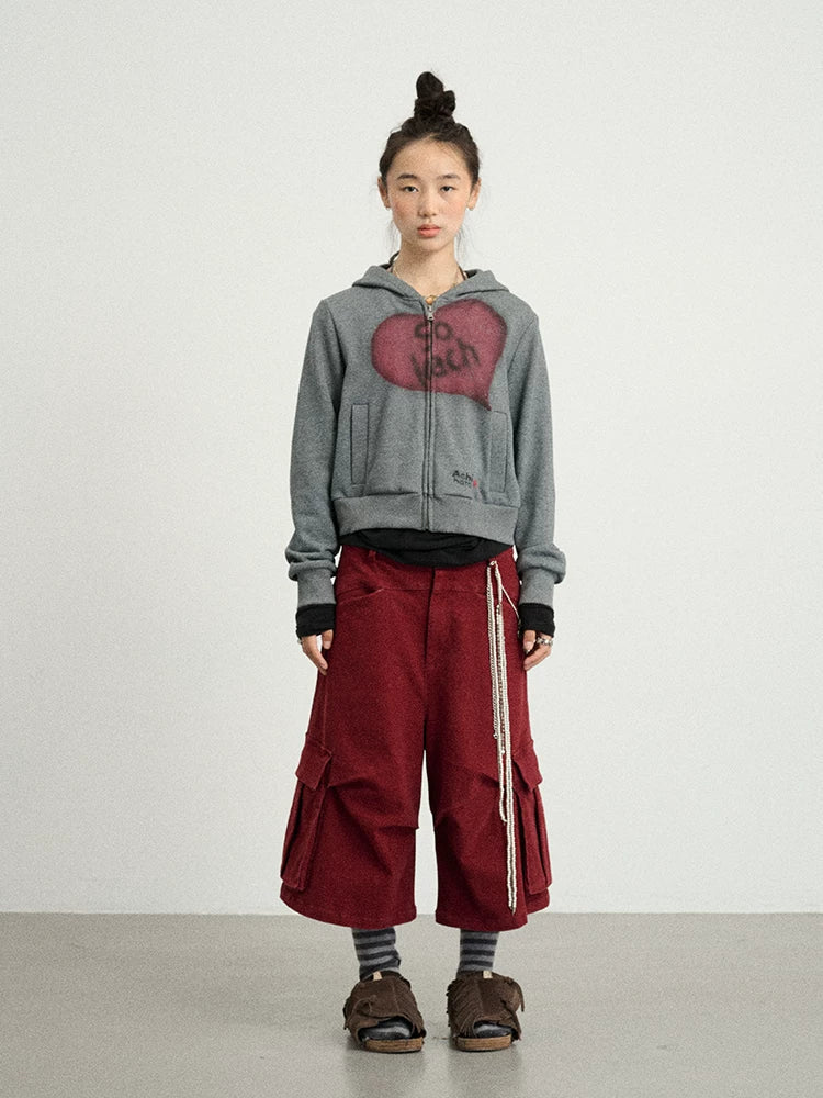 Weekend Bliss Cropped Hoodie