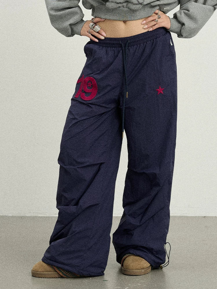 Winter Fleece Cargo Pants Waterproof Wide Leg