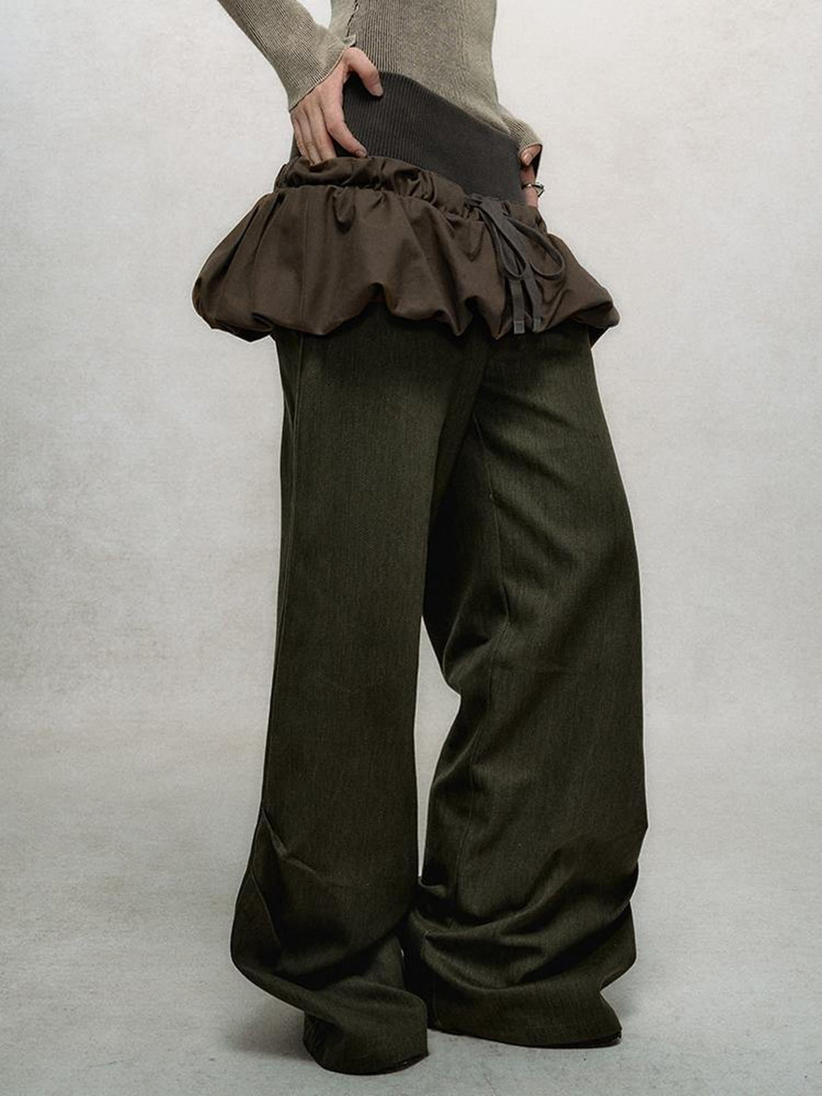 Detachable Drawstring Bloomer Jumpsuit Pants