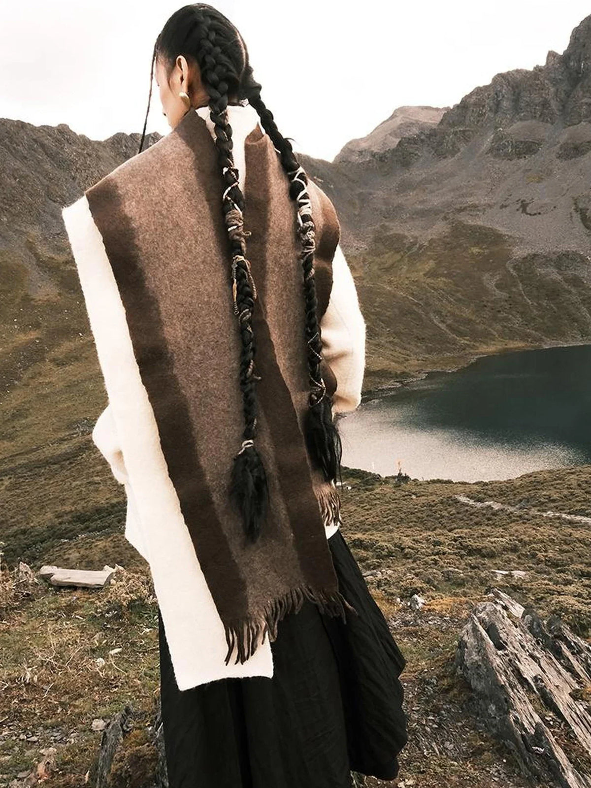 Felted Yak Cloud Scarf Scarf