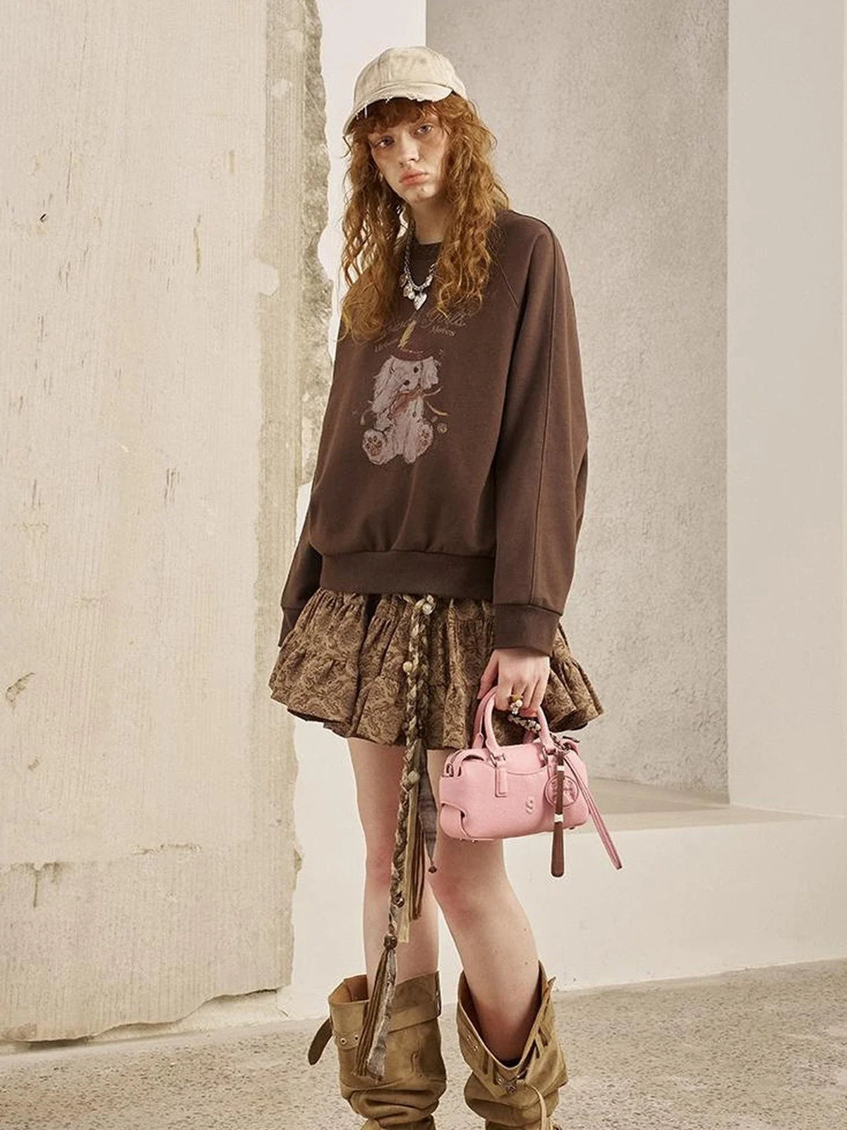 Blindfold Pup Canele Sweatshirt