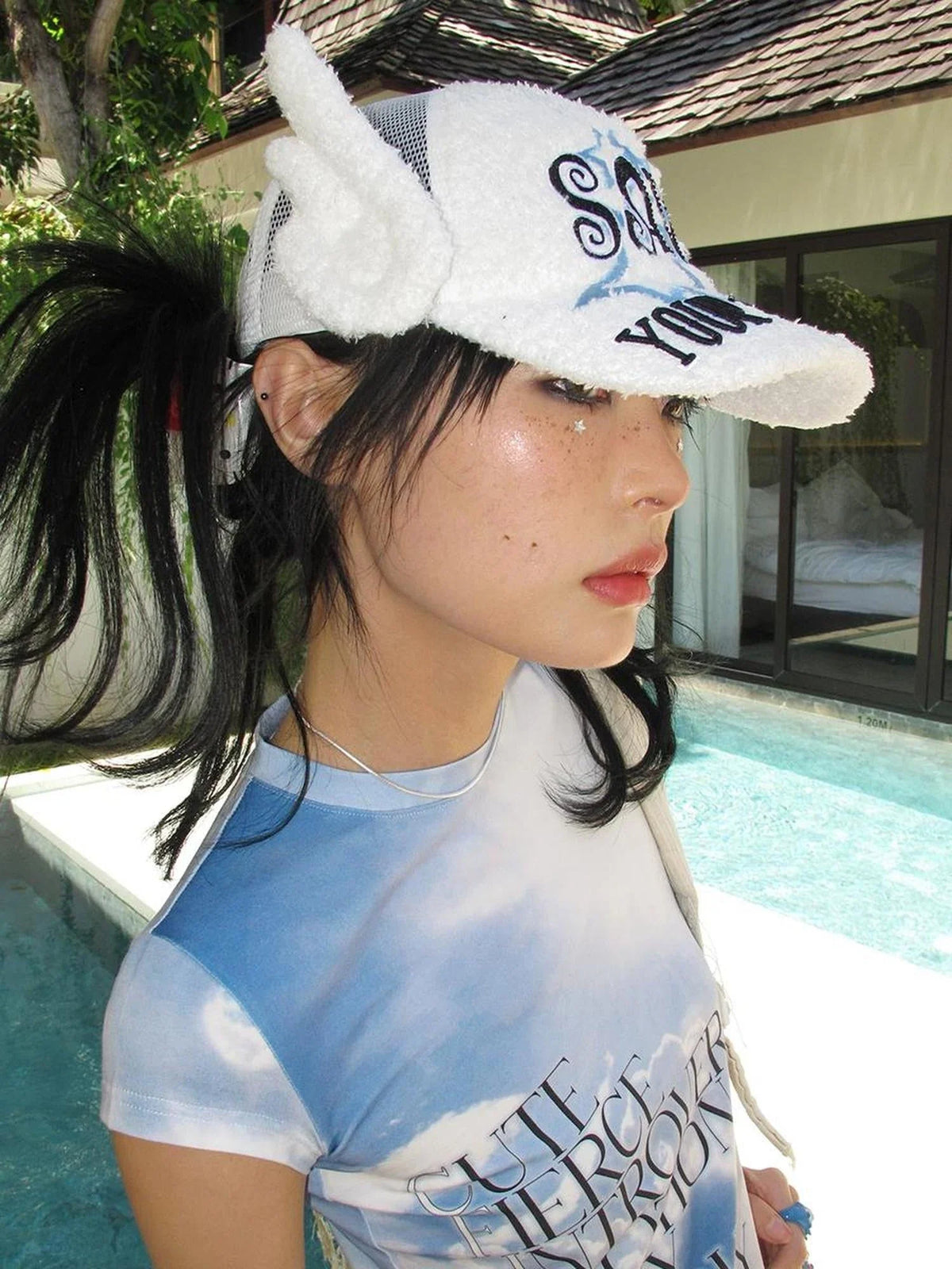 Adjustable Angel Wing Baseball Cap