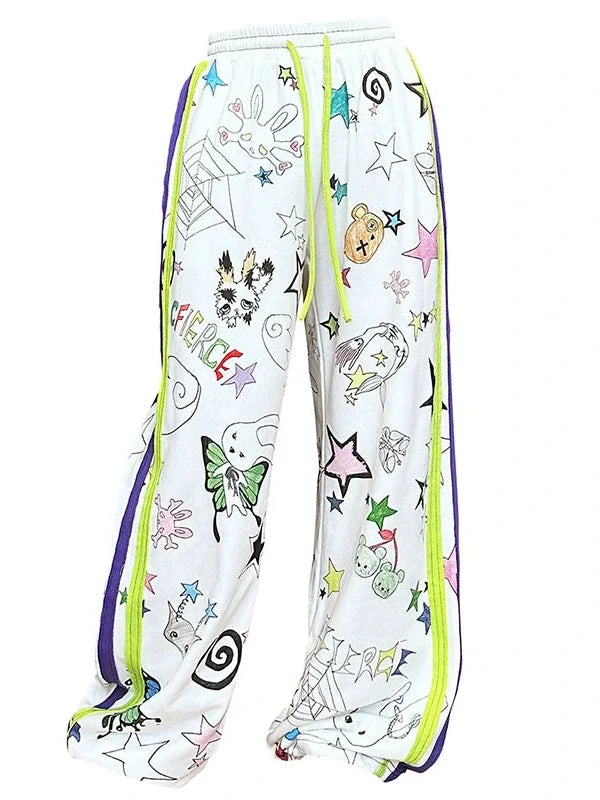Graffiti Print Sweatpants