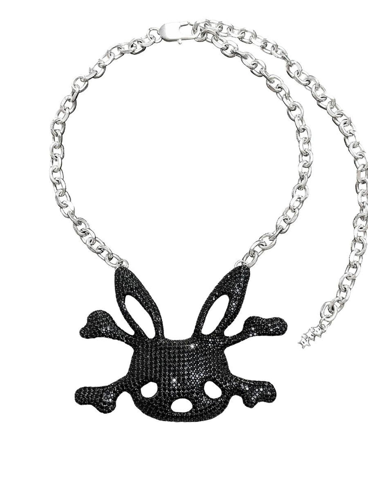 Rabbit Skull Pendant Necklace
