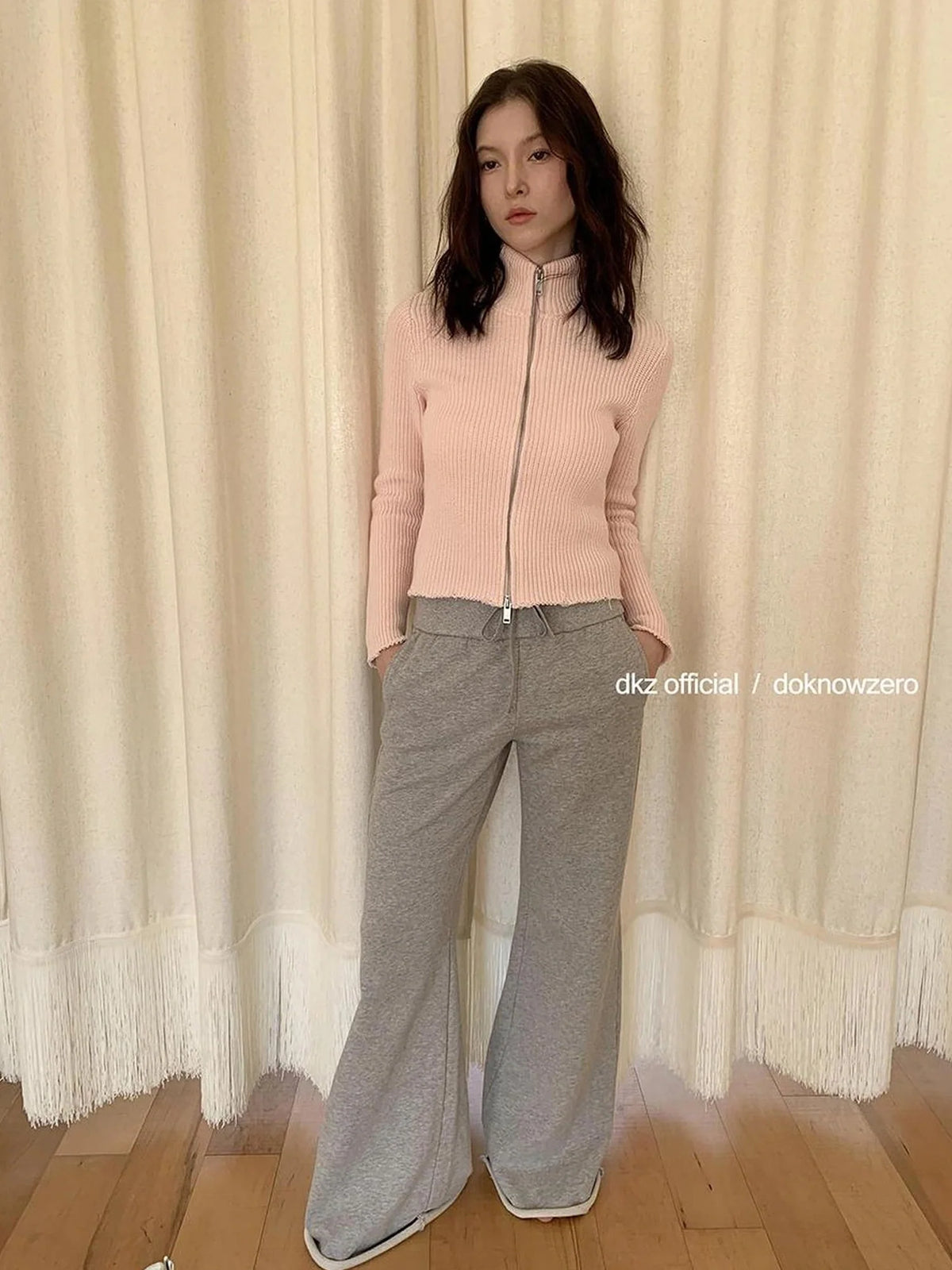 Wide Waist Relaxed Flared Sweatpants