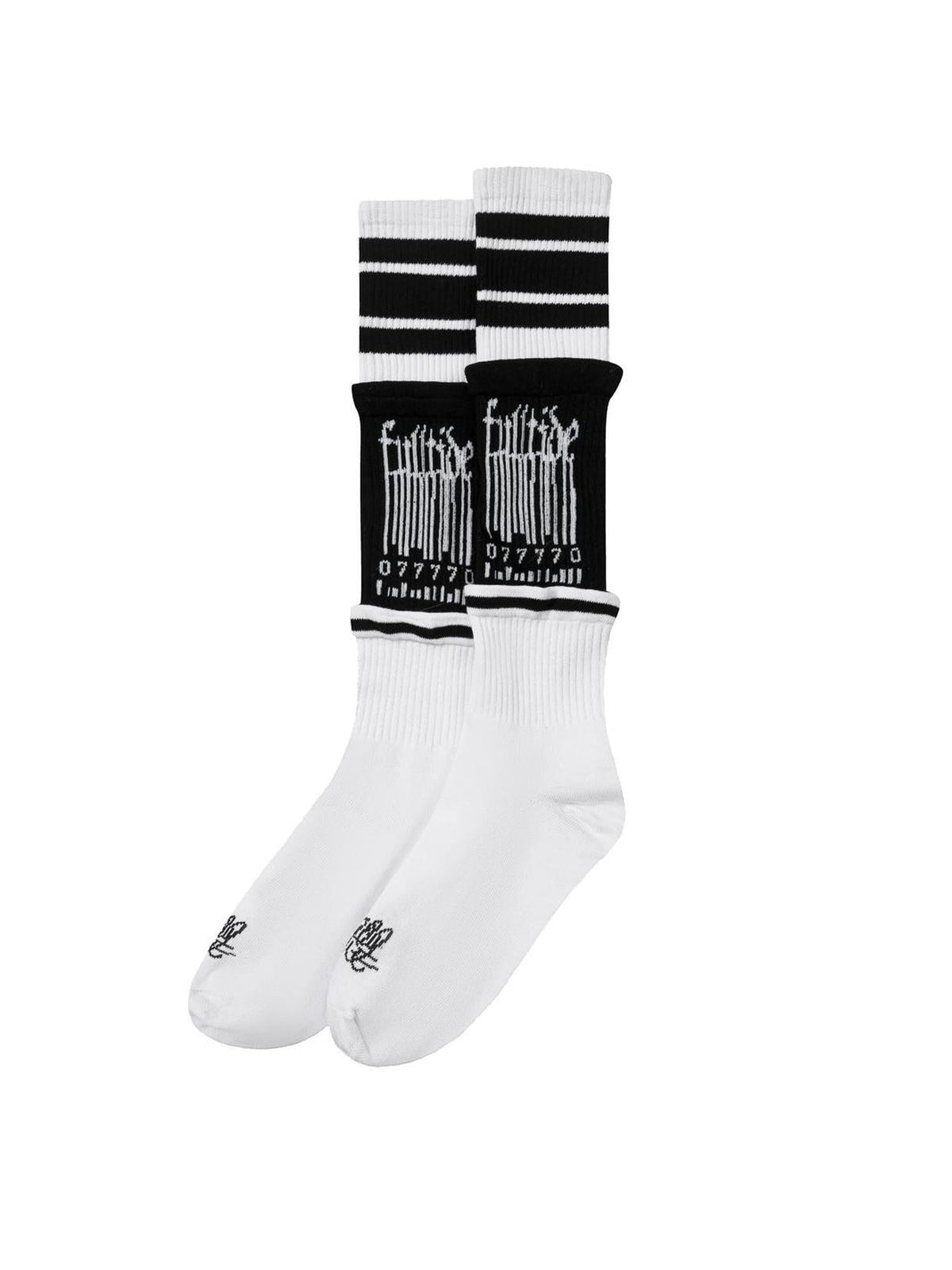 Color Block Spliced High Tube Women's Athletic Socks
