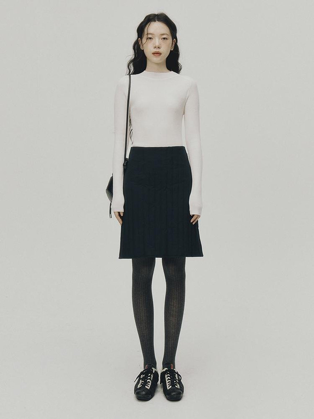 Ultrafine Merino Ribbed Turtleneck Sweater
