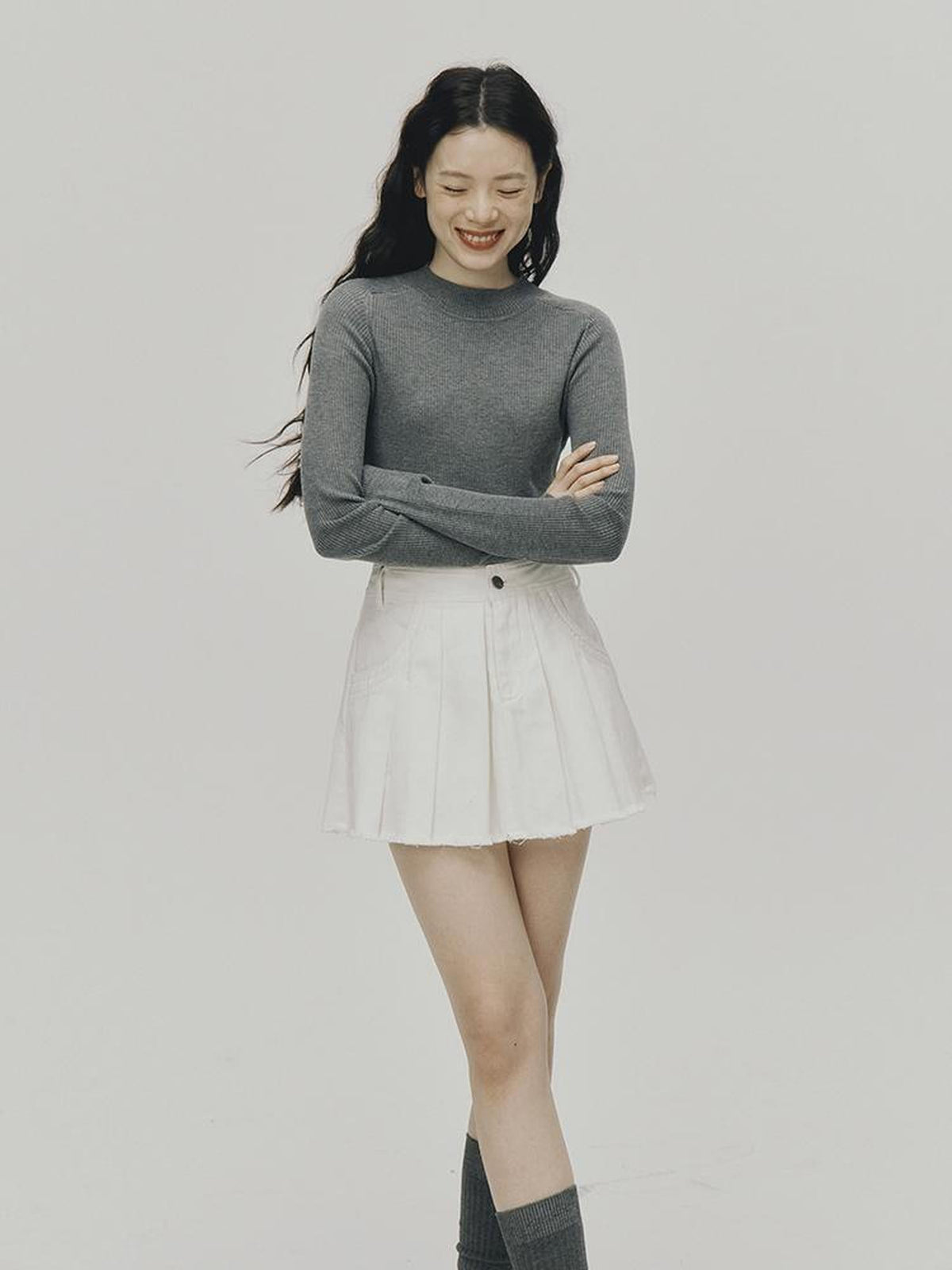 Ultrafine Merino Ribbed Turtleneck Sweater