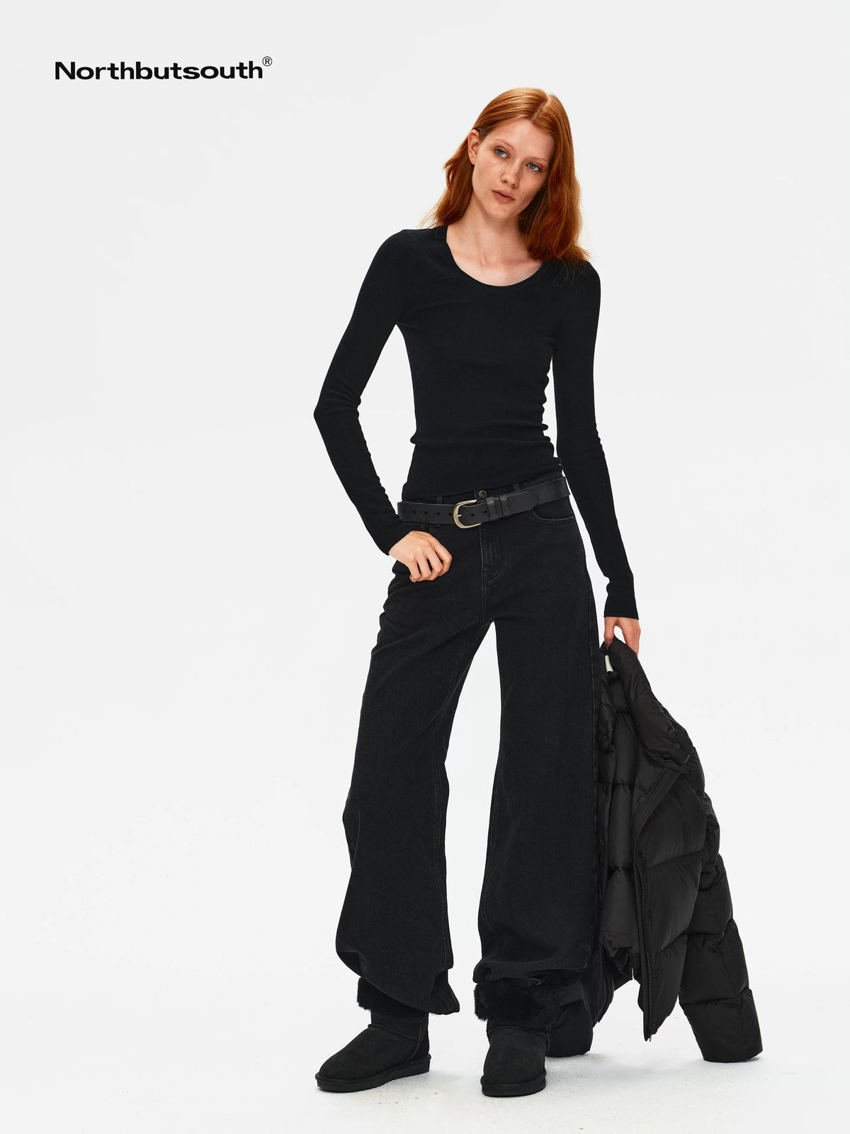 Four Color U Neck Slim Fit Lightweight Long Sleeve Women's Sheep Wool Sweaters