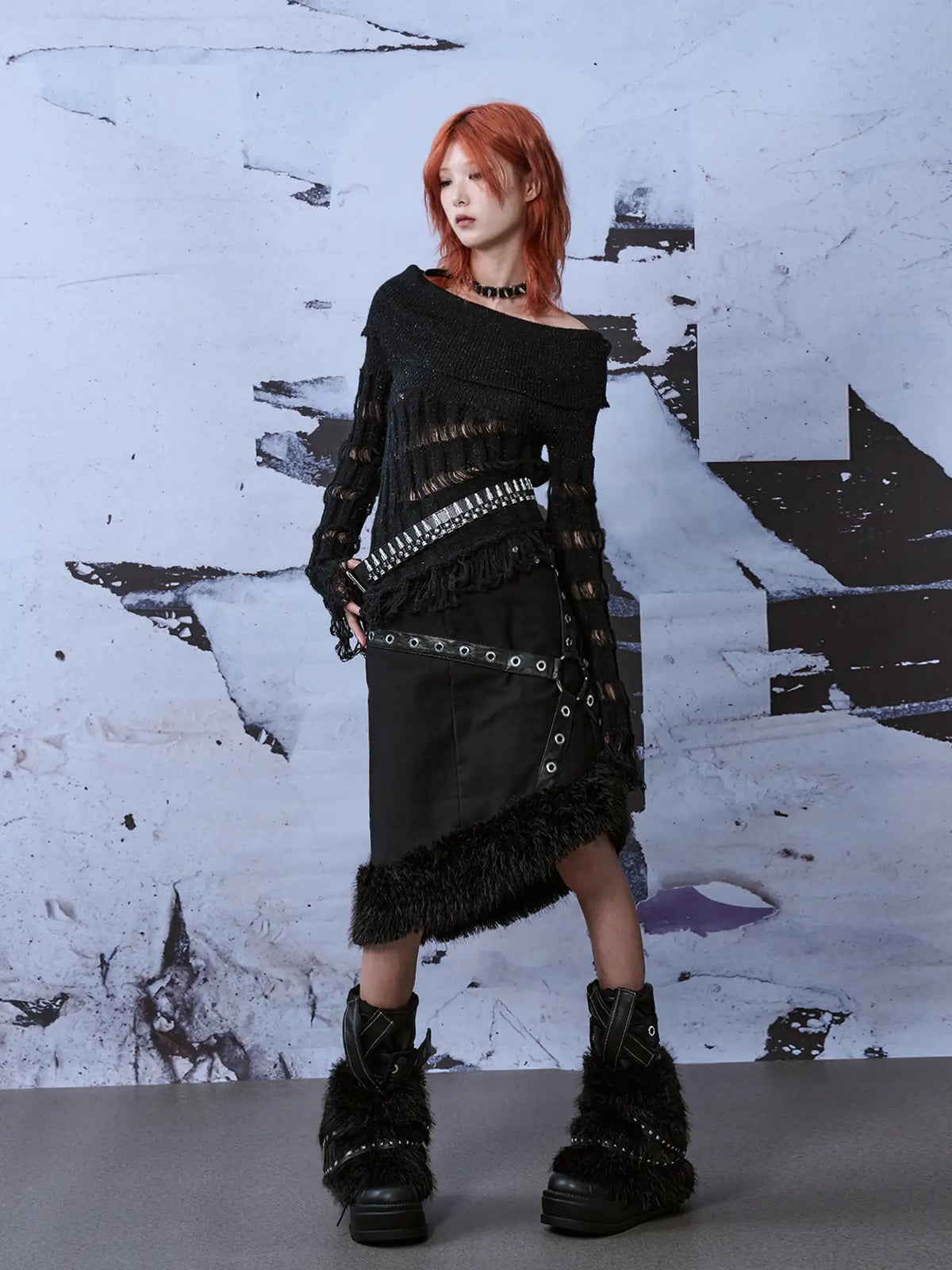 Heavy Studded Metal Punk Belt