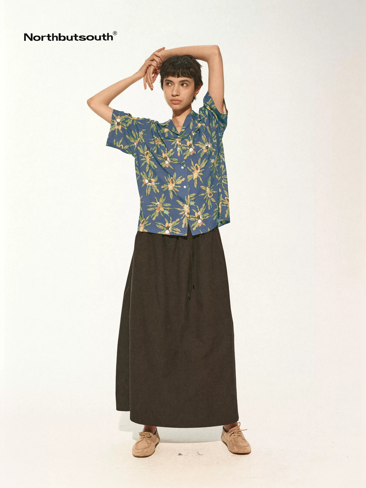 Hawaiian Holiday Fun Print Relaxed Vacation Shirt