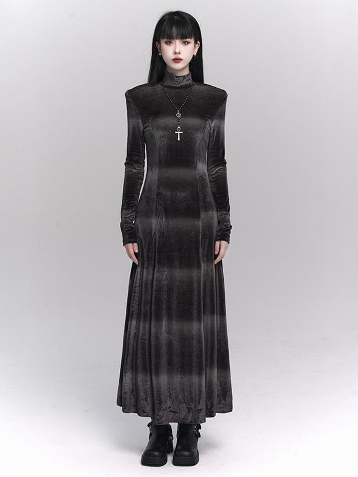 Ghost Girl Dark Gothic Cross Clavicle Choker Women's Necklaces