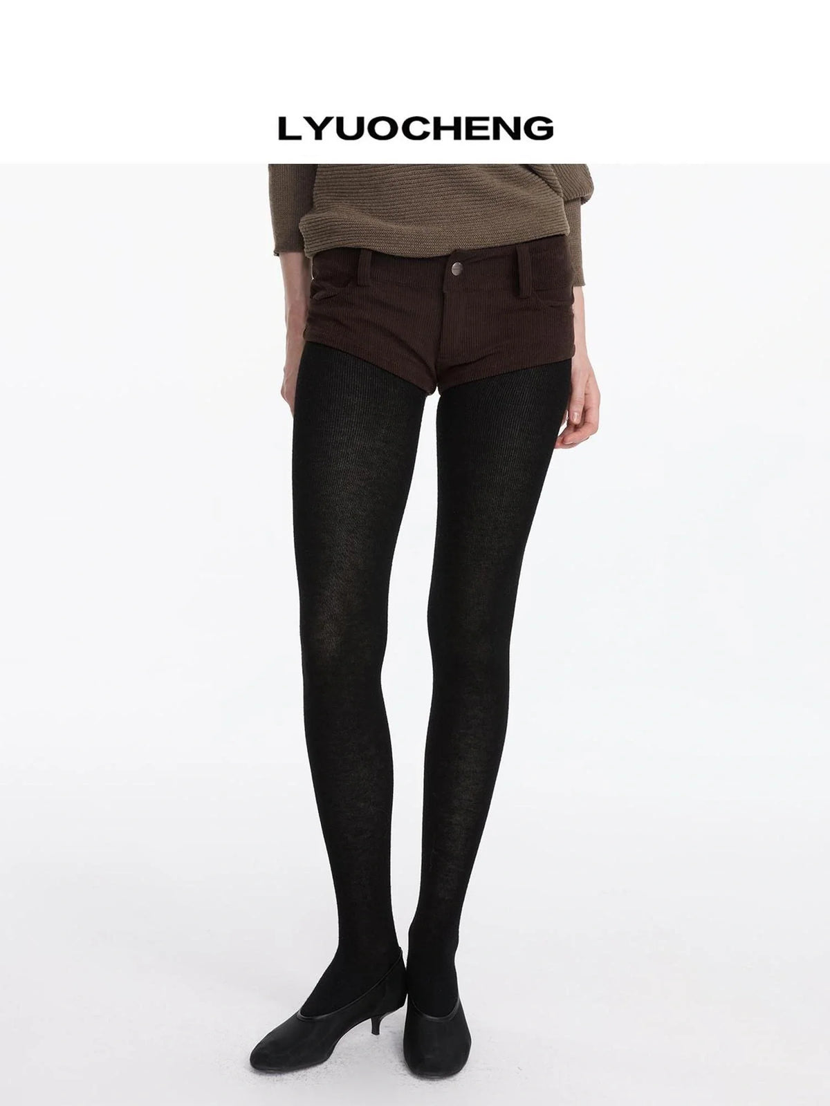 Vintage Brown Corduroy Low Rise Shorts