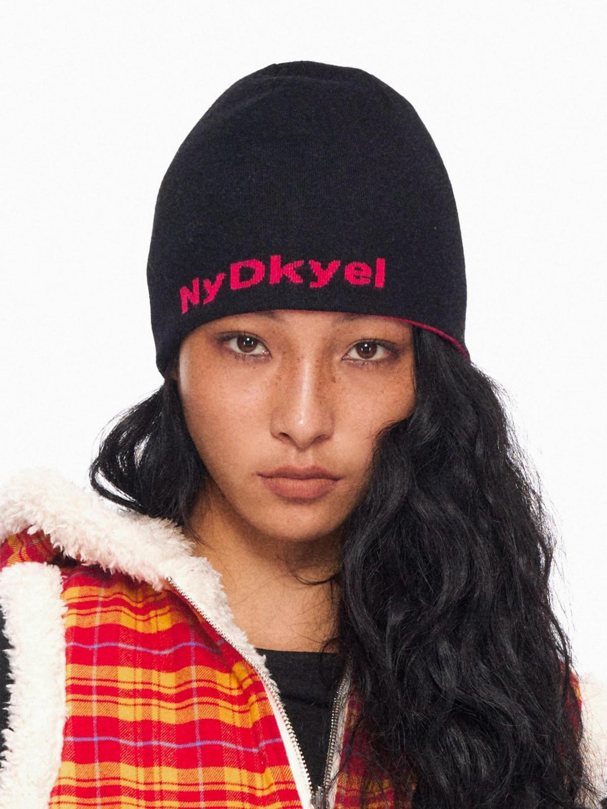 Warm Thick Wool Casual Letter Pattern Knit Unisex Adjustable Foldable Hat