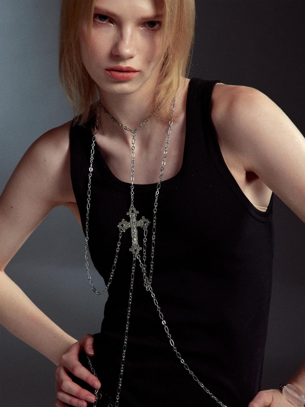 Adjustable Original Women Titanium Steel Clavicle Necklace Clothing Accessories