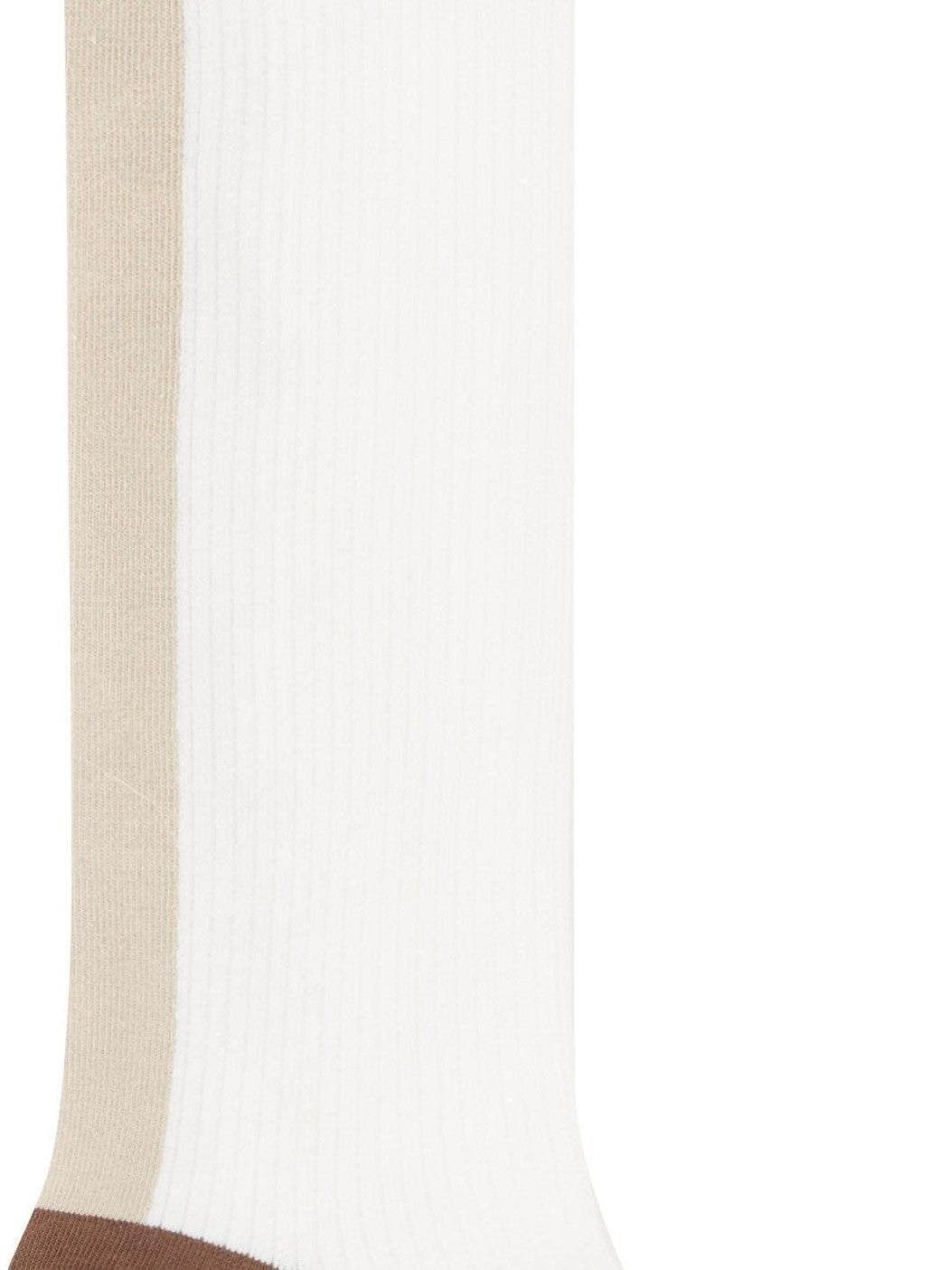 Colorblock Logo Embroidery Mid Calf Stacked Slouch Women's Crew Socks