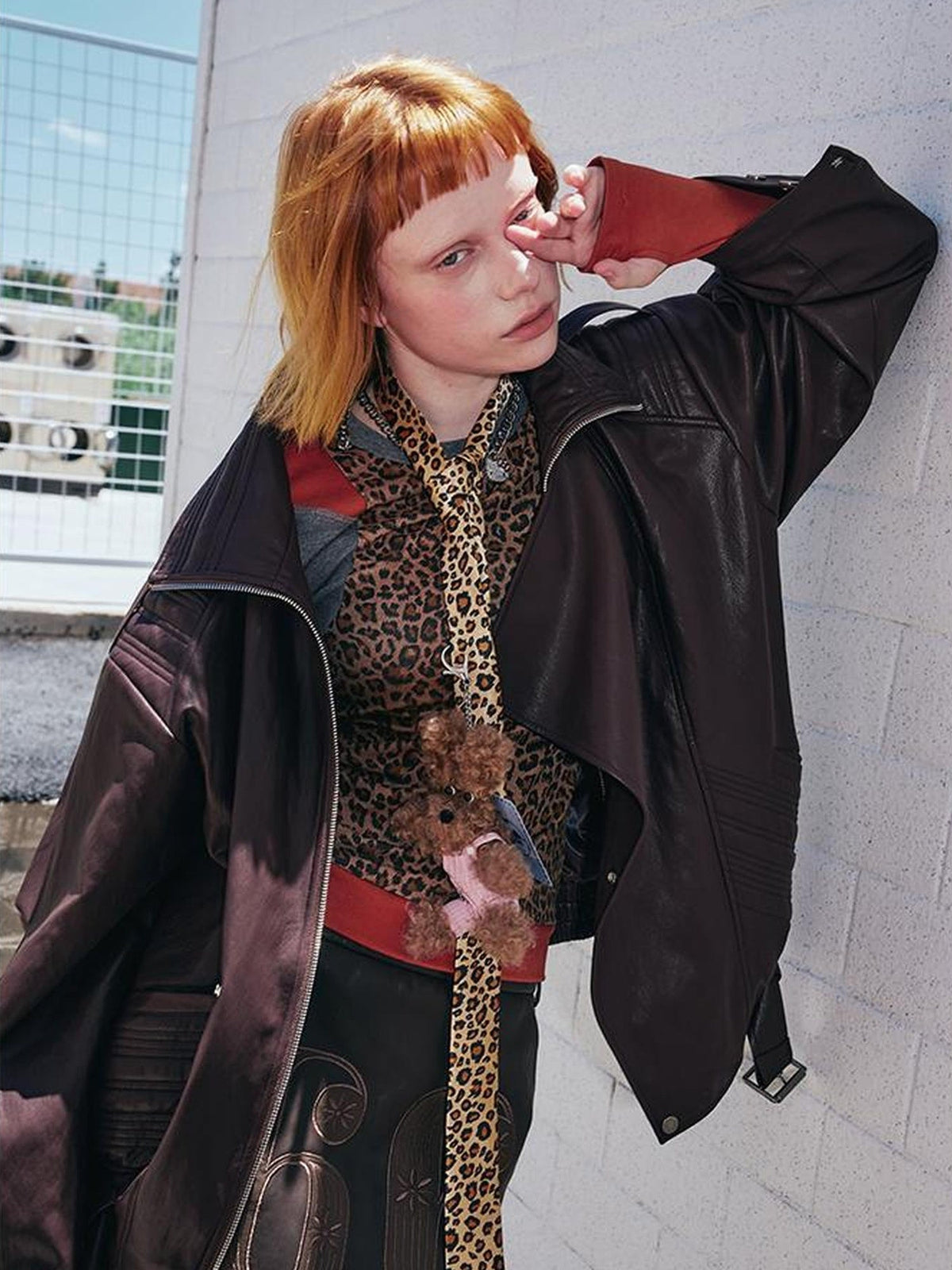 Retro Modern Quilted Pu Leather Jacket