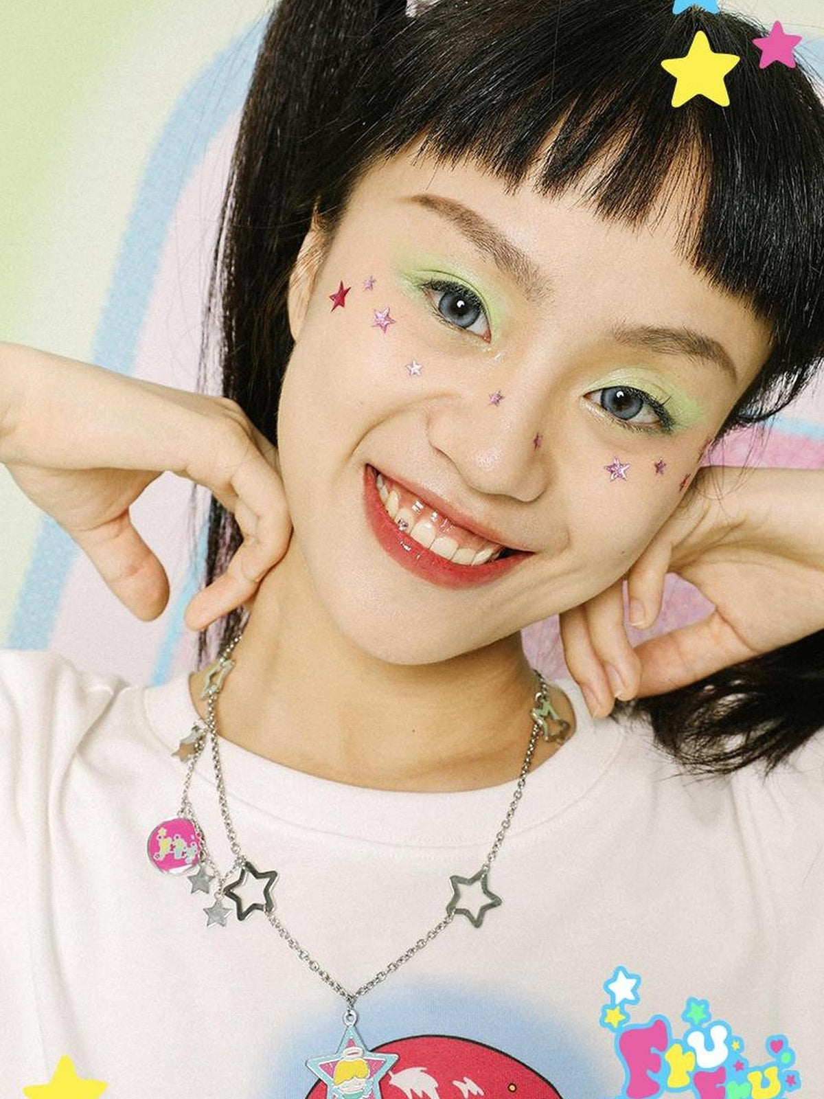 Y2k Angel Fun Cartoon Pendant Necklace