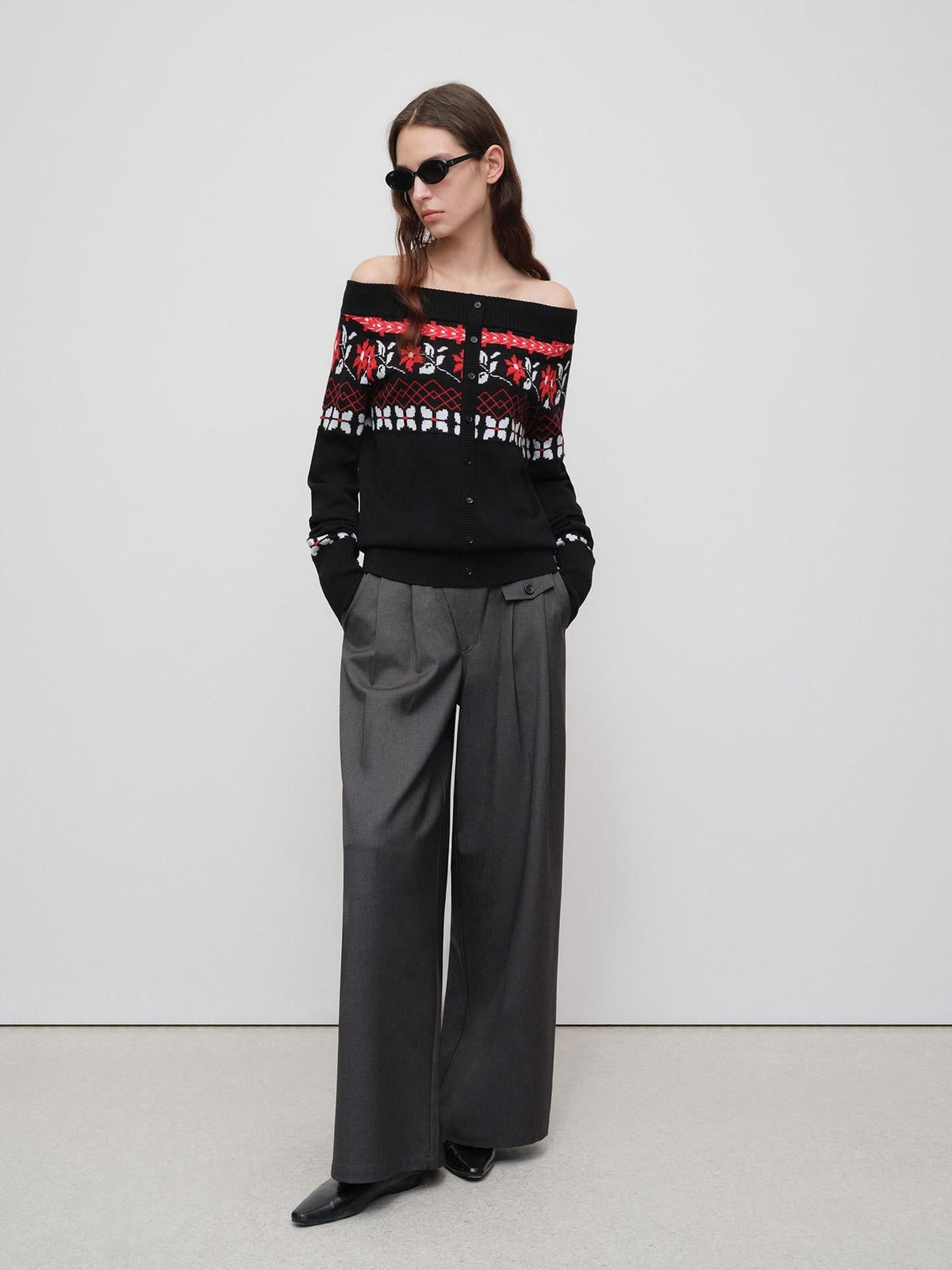 Soft Stretch Midrise Gray Casual Womens Zip Fly Polyester Lyocell Wide-Leg Pants