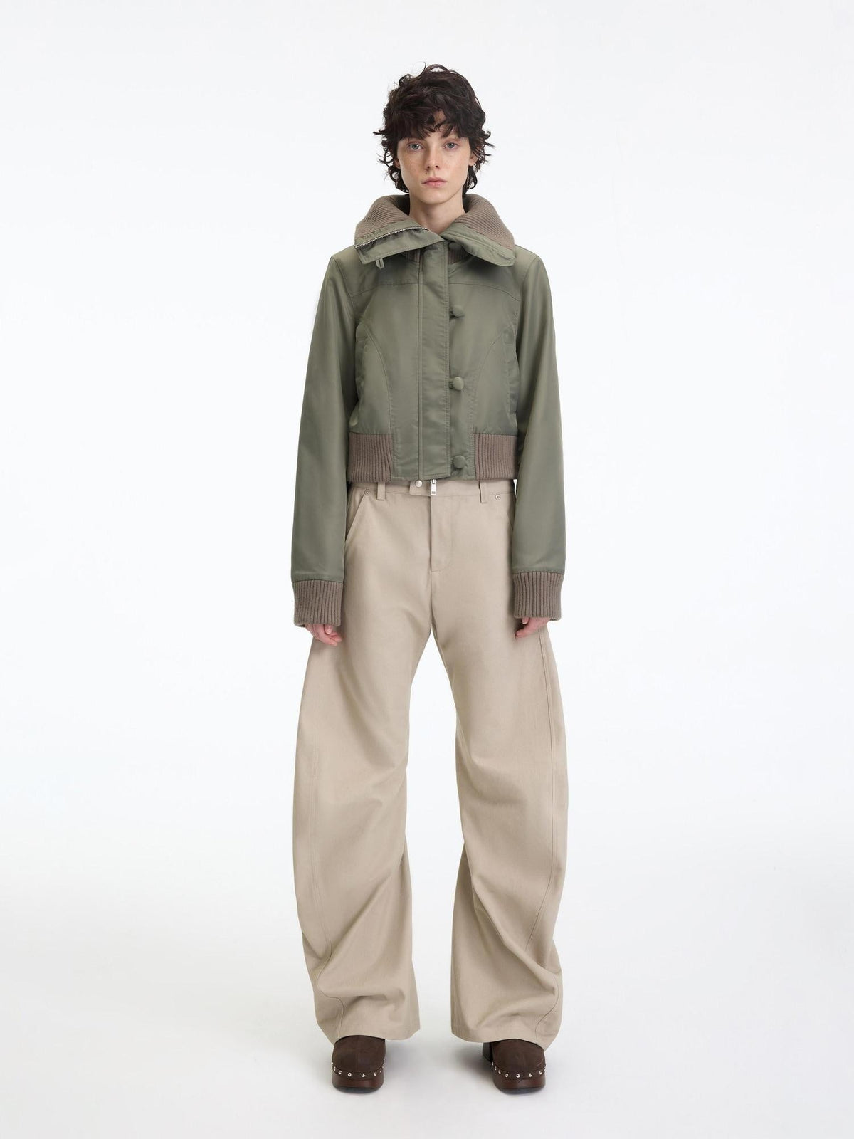 100 Percent Cotton Casual Sculpted Cut Mid Low Rise Straight Leg Women Chinos
